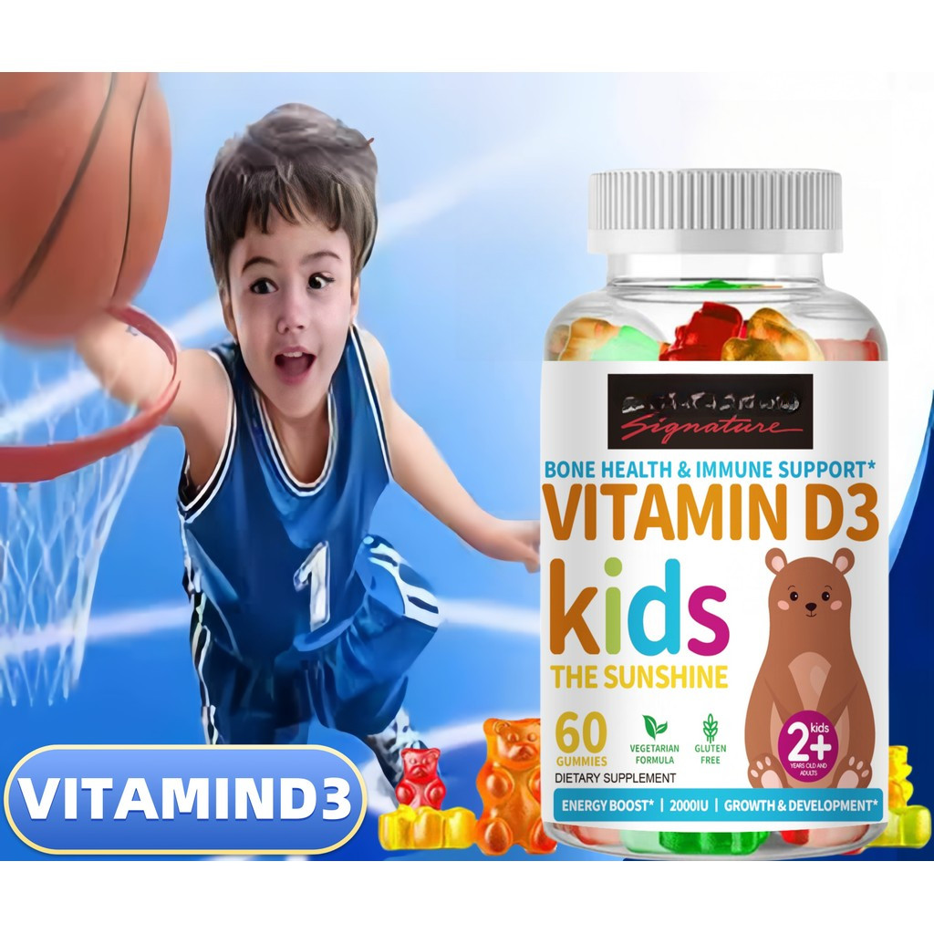 ORIGINAL KIRKLAND Vitamin D Gummies for Kids & Adults 2000 IU - Natural Vitamin D3 Gummies with