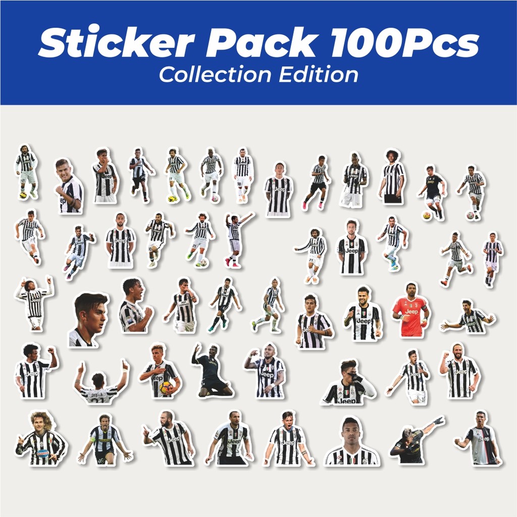 

Hot Stiker Football Series Juventus FC Lucu Anti Air Stikers Berperekat Waterproof Sticker Decal Buat Motor Helm Buku Journal Koper Casing HP Laptop Botol Minum