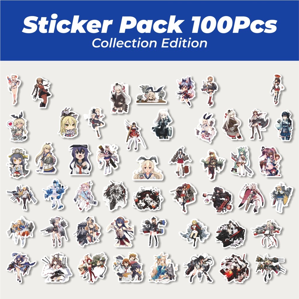 

Hot Stiker Anime Game Series Kantai Collection Character 5 Lucu Anti Air Stikers Berperekat Waterproof Sticker Decal Buat Motor Helm Buku Journal Koper Casing HP Laptop Botol Minum