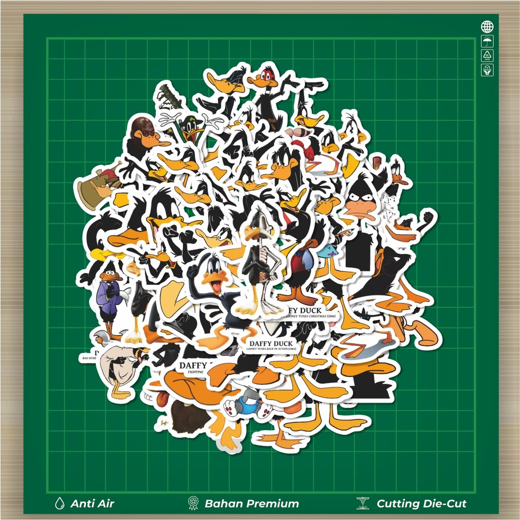 

HOT 50 PCS STIKER Stiker Warner Bros Series Looney Tunes Character Dafyy Duck Stiker Fashion Cars Decal Dingin Kartu Album Custom Vinyl Anti Air- Sticker Aesthetic Buku Journal Koper Casing HP Tablet Laptop Helm Motor Botol Minum