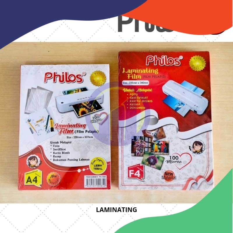 

(PACK=100LBR) Plastik Laminating Film Philos 100 Micron