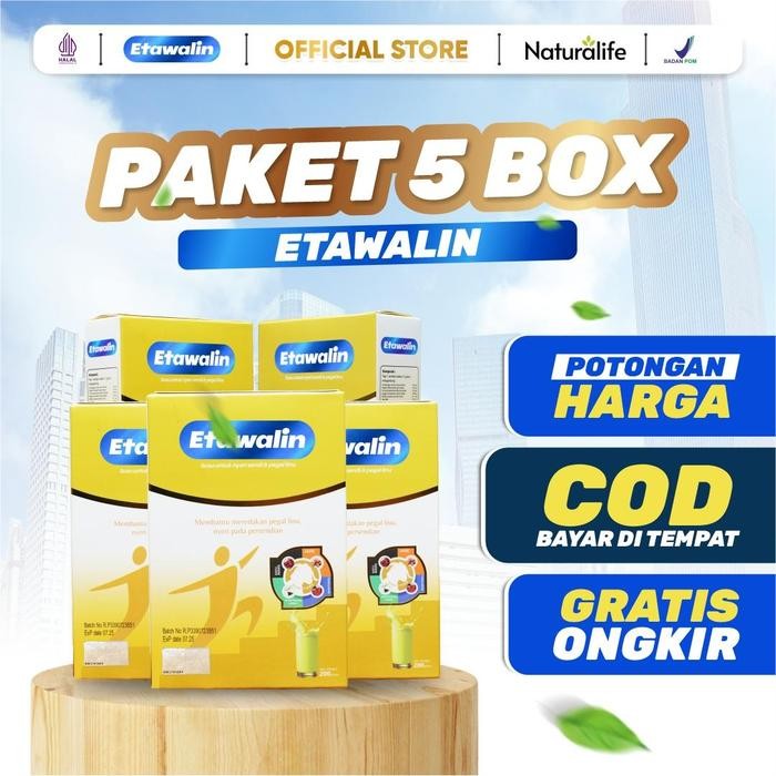 

[Promo] [PROMO] PAKET 5 BOX Susu Etawalin | Paket Bantu Masalah Radang Sendi & Asam Urat | ORIGINAL RESMI | Minuman Susu Bubuk Kambing Etawa Dairy Milk - Paket 5 BOX