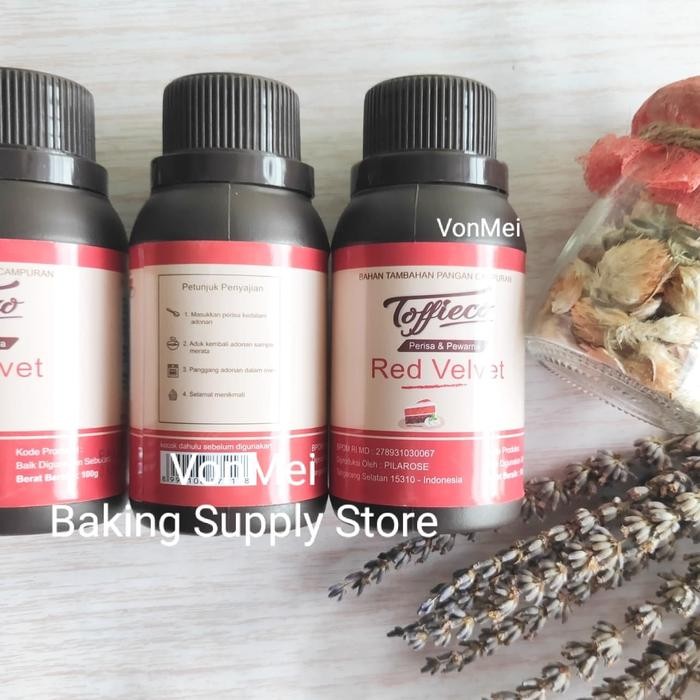 

TOFFIECO Red Velvet Paste Perisa Pasta Red Velvet Merah 100 gr Wangi