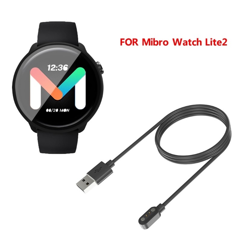 Smartwatch Dock Charger Adapter USB Charging Cable for Xiaomi Mibro Watch Lite 2 Lite2 Sport Watch M