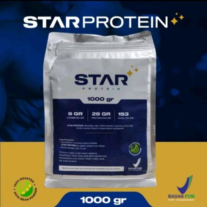 

STAR PROTEIN - Whey protein bubuk kedelai - 1000g