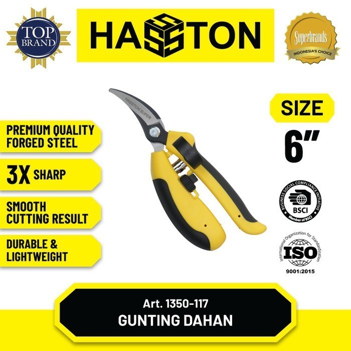 

HASSTON GUNTING TANAMAN BUNGA LENGKUNG 6 INCH – (1350-117) – NEX TOOLS