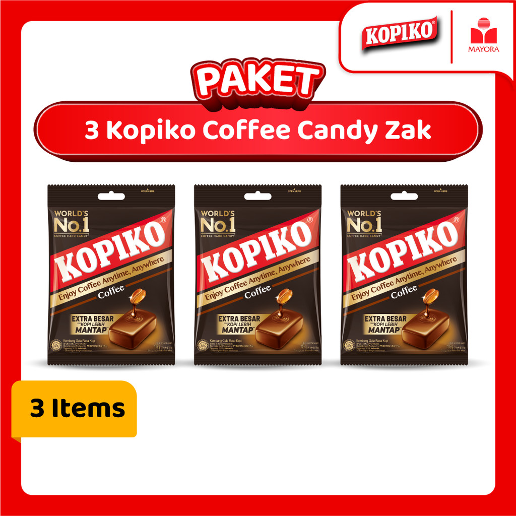 

Paket 3 Permen Kopiko Coffee Candy Zak