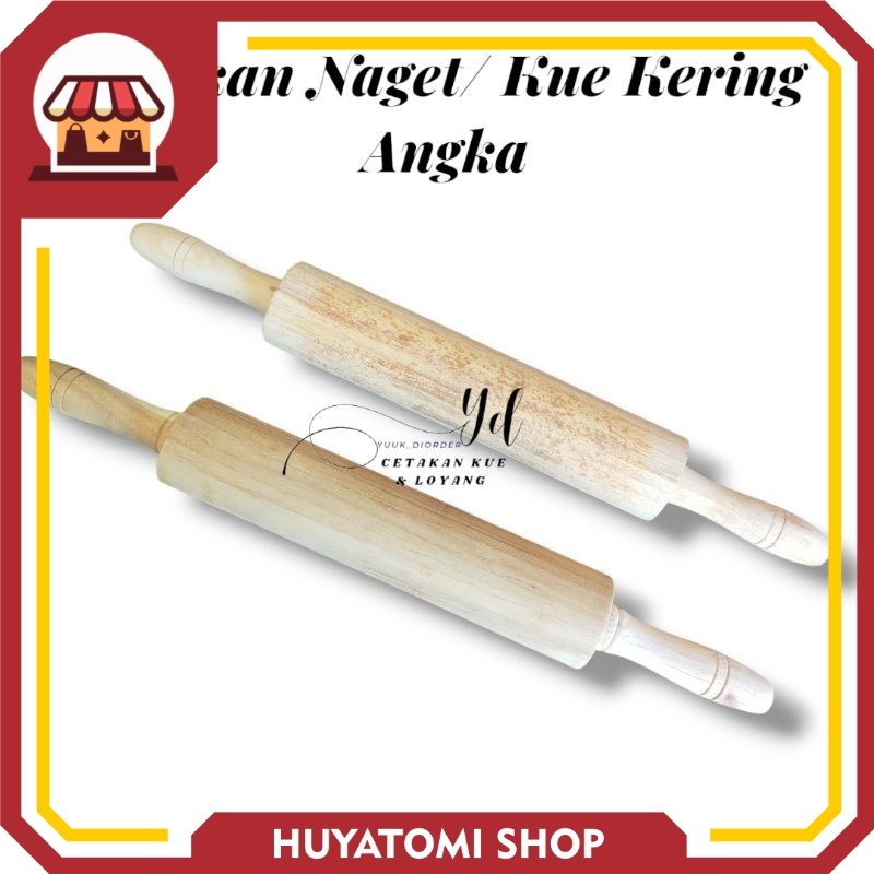 Promo Roll Kayu / Penggiling Adonan / Penggiling Kue / Pemipih Kue / Gilingan Adonan Kue