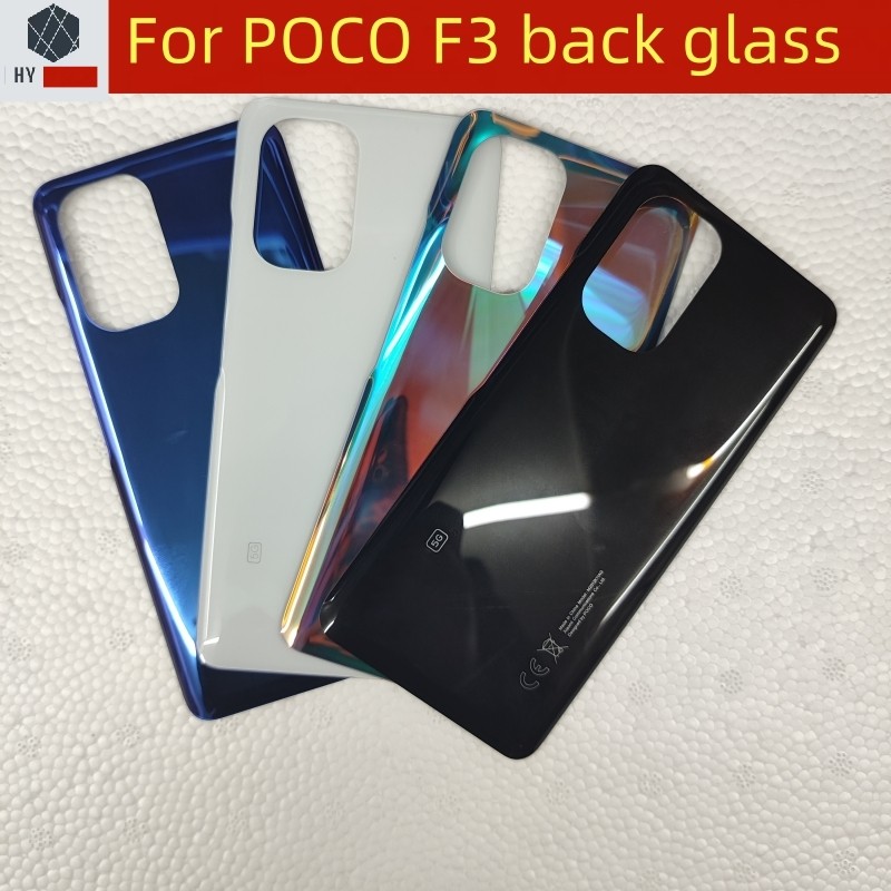 For Xiaomi Poco F3 5G Battery Cover, Gorilla Glass Back Cover , Replacement Rear Housing Door With C