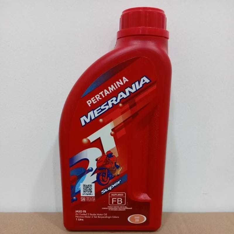 Oli Pertamina Mesrania 2t super 1liter oli mesrania 2t 1liter oli pertamina 1liter