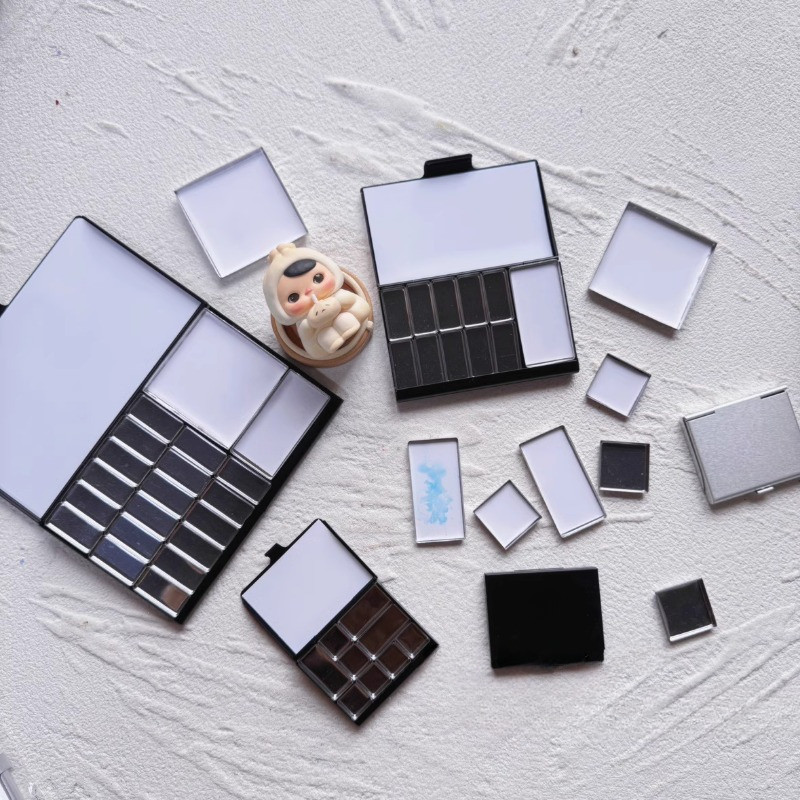 

TN Travel Watercolor Box Portable Packaging Acuarela Palette Magnetic Grid Combination Color Palette Beginner Painting Supplies