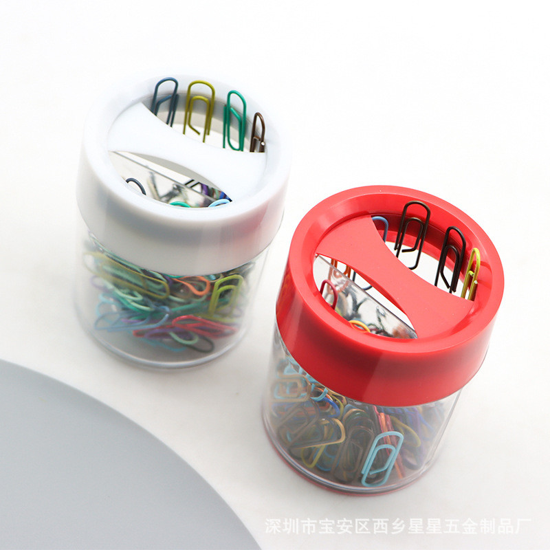 

Paperclips Box For Office Clips Metal Paper Clip Holder Desk Clips Holder Magnetic Clips Dispenser Clip Container Desk Organizer