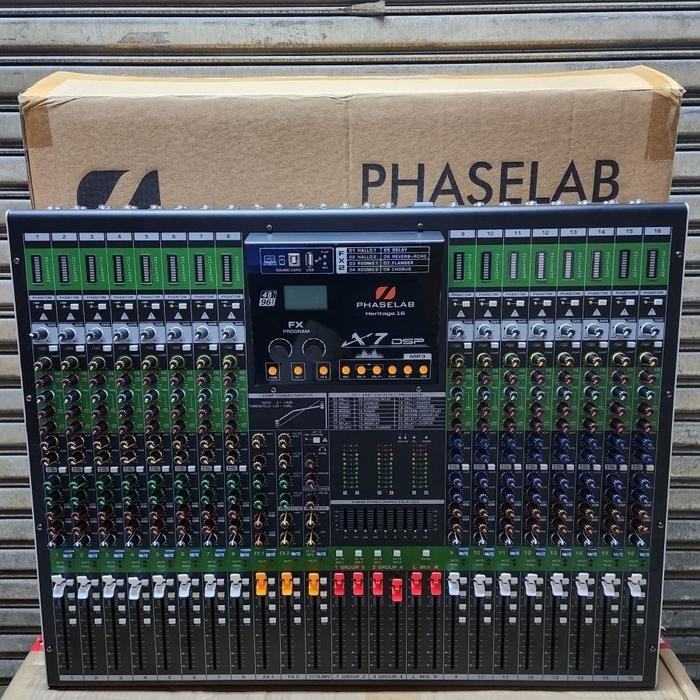 MIXER PHASELAB HERITAGE 16CH GARANSI 1 TAHUN ORIGINAL