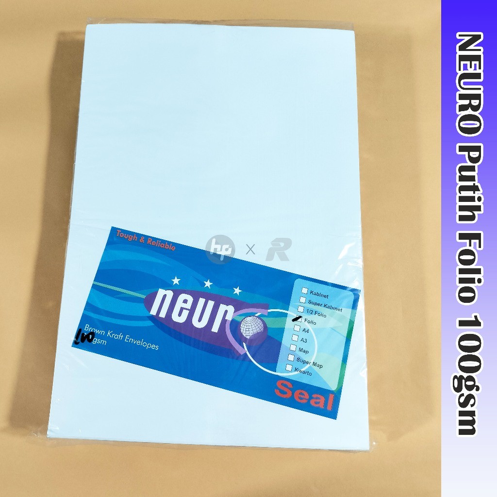 

NEURO Amplop Putih Ukuran F4 Folio 24 x 35 cm Dengan Seal/Perekat