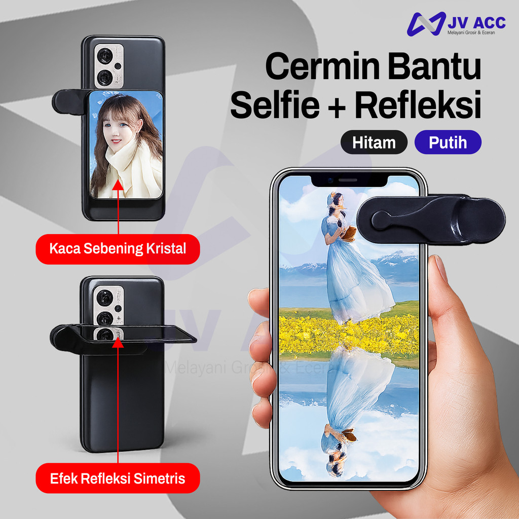 NANVAN NVN-PM06 CERMIN MINI SELFIE KAMERA BELAKANG HP - CLIP ON MIRROR REFLEKTOR UNIVERSAL