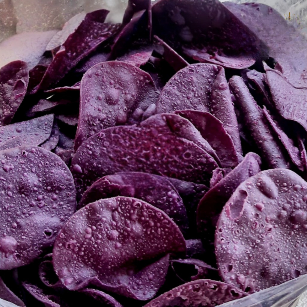 

Keripik Ubi Ungu Manis ISI 100 MENTAH