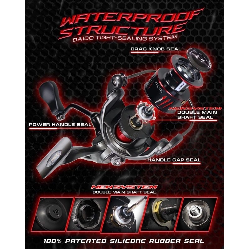 Reel Daido Arctic artic power handle 1000,2000,3000,4000,6000