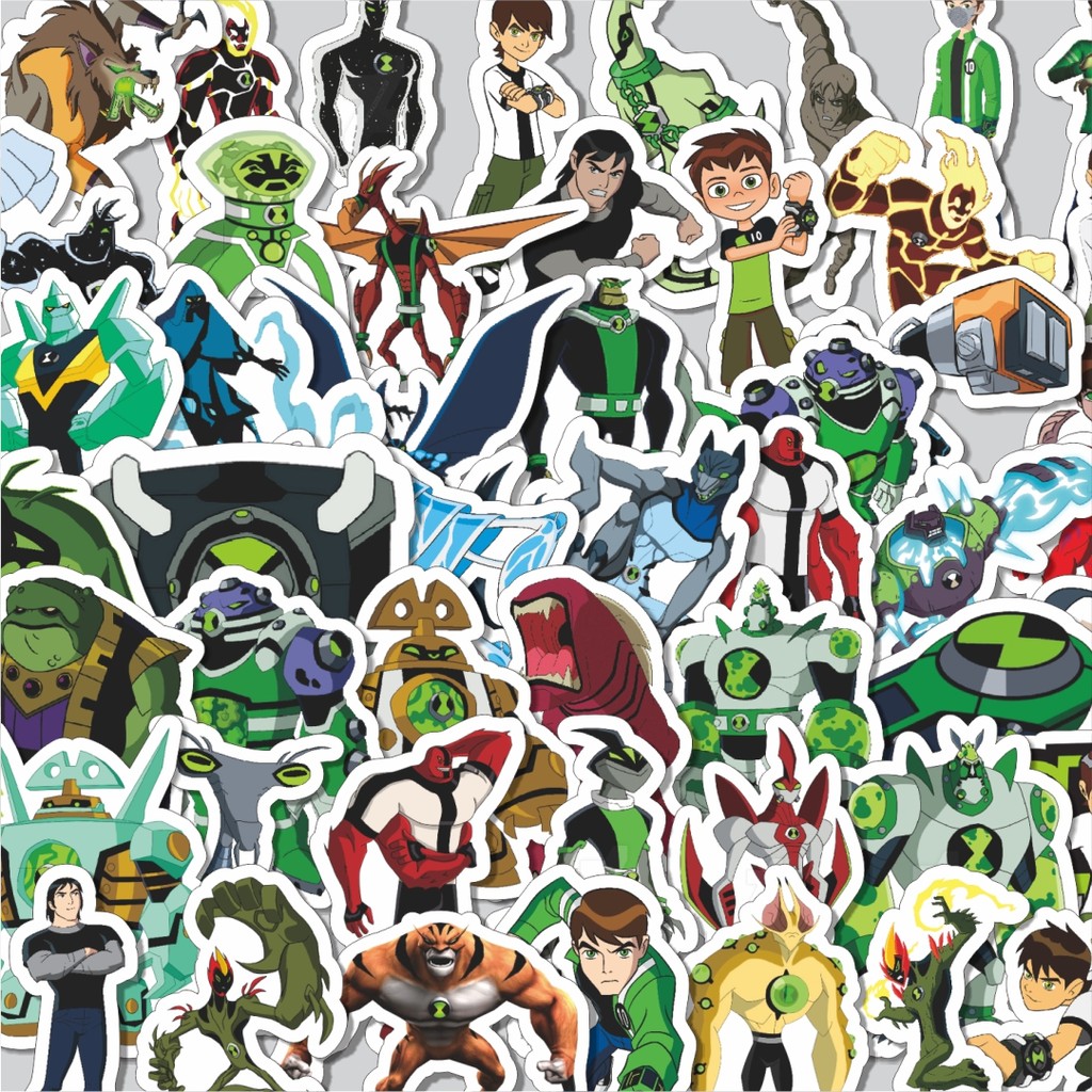 

Stiker Cutting Pack Stiker Kartun Series Ben Ten Karakter Mix 6 Isi 100Pcs Series Aesthetic Lucu Keren Untuk Koper Bahan Vynil