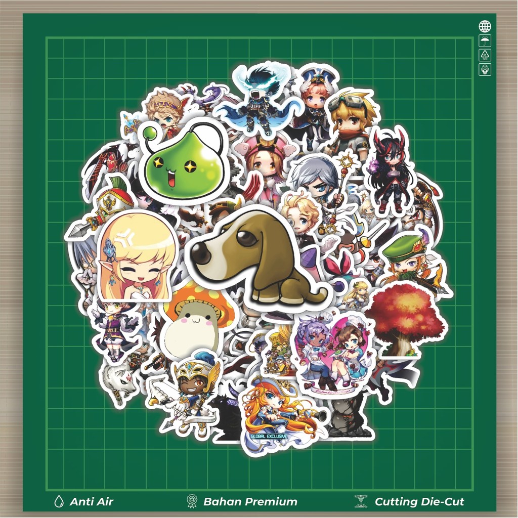 

HOT 50 PCS STIKER Stiker Game Series Maple Story Mix 2 Stiker Fashion Cars Decal Dingin Kartu Album Custom Vinyl Anti Air- Sticker Aesthetic Buku Journal Koper Casing HP Tablet Laptop Helm Motor Botol Minum