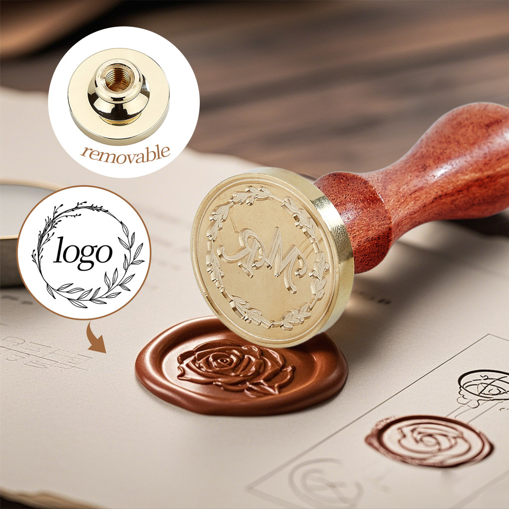 

Custom Wax Seal Stamp,Create Your Own Design,Logo or Picture,Perfect for Wedding Invitations,Wine Decoration, Envelopes
