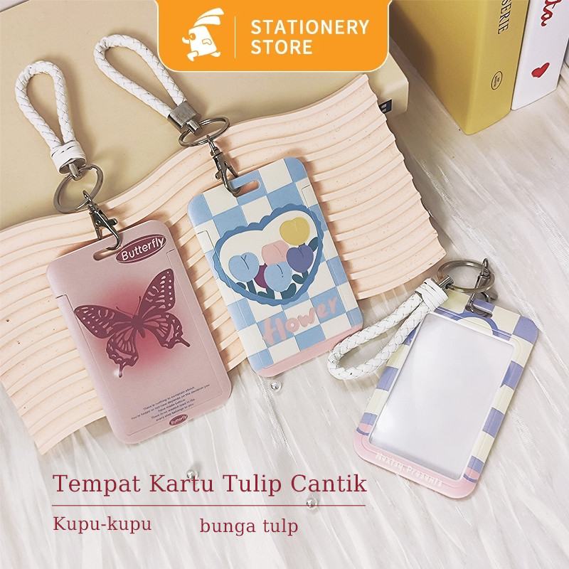 

ID CARD ACRYLIC HOLDER MOTIF KARAKTER LUCU TEMPAT KARTU PHOTOCARD PHOTO CARD FLOWER