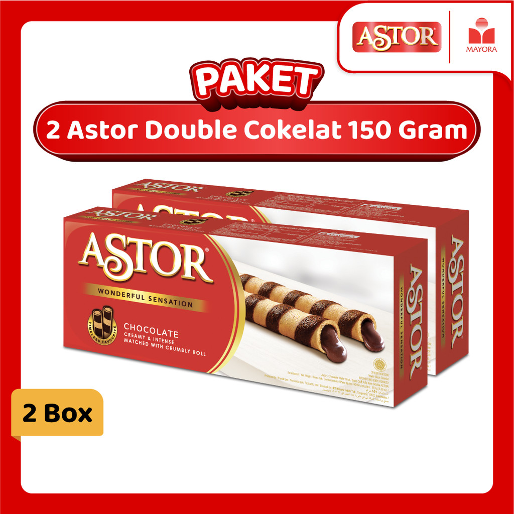 

Paket 2 Astor Double Cokelat 150 Gram