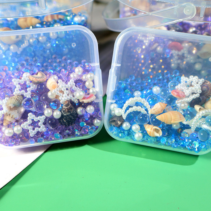 

Bottled Ocean Style Epoxy Resin Filling DIY Star Moon Conch Shaped Crystal Epoxy Resin Filling Nail Glitter Decorations