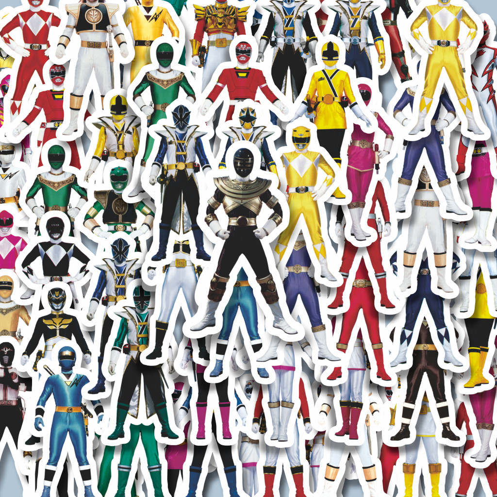 

100PCS Lucu Stiker Film Series Power Ranger Mix 2 Stiker Aesthetic Stiker Anti Air Stikers Berperekat Waterproof sticker decal buat Motor Helm Buku Journal Koper Casing HP Laptop Botol Minum Hadiah anak