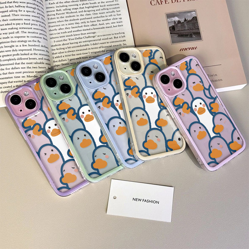 Imut Bebek Kuning Seni Anti Crack Case Samsung S25 Fe S25 Ultra S24 Fe M55 Note 20 Ultra S22 Ultra S