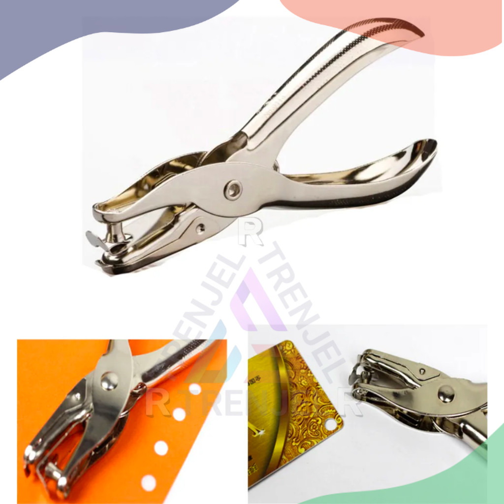 

¤ TRJLRR ¤ Pembolong Kertas/Plastik - Alat Pembolong Kertas 8mm dan 4mm - COD BAYAR DITEMPAT