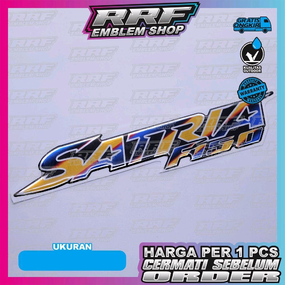 emblem timbul suzuki SATRIA F150 / emblem titanium suzuki SATRIA F150 / SATRIA FU