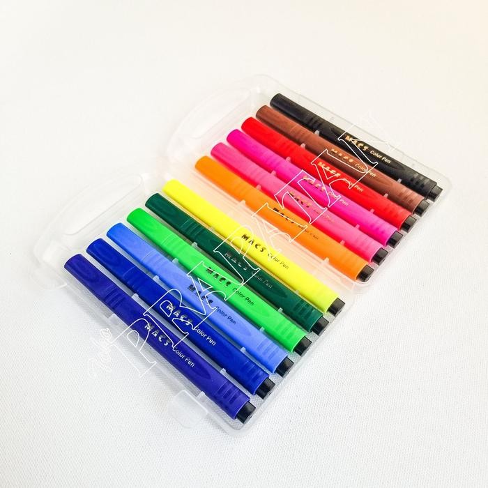 

Macs Color Pen 12/24 Warna / Marker Spidol - 12 Warna