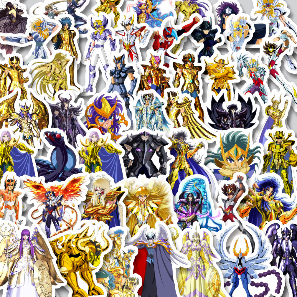 

Stiker Cutting Pack Stiker Anime Saint Seiya Character Mix 4 Isi 100Pcs Series Aesthetic Lucu Keren Untuk Koper Bahan Vynil