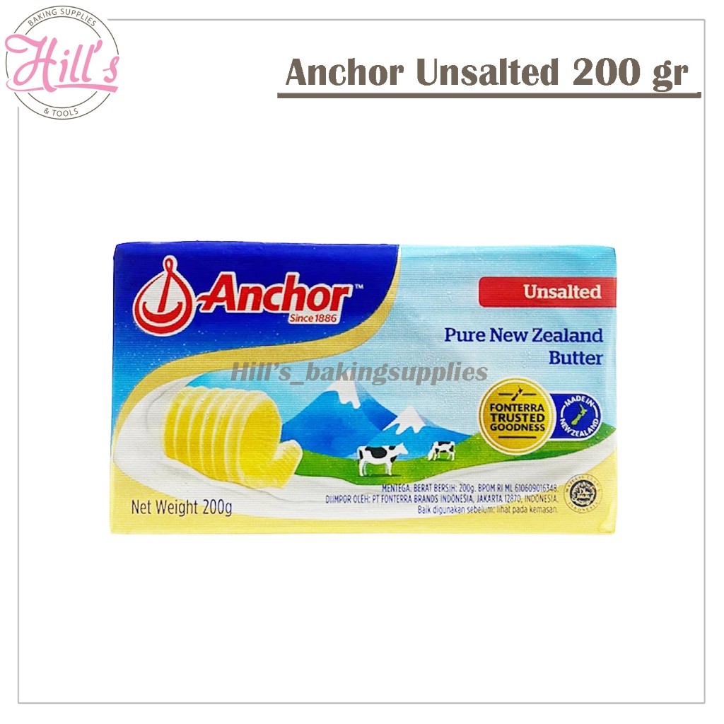 

PROMO MURAH !!! ANCHOR UNSALTED BUTTER 200gr / MENTEGA TAWAR / ANCHOR PATS 200 gr 227gr / MPASI