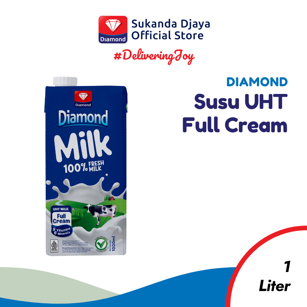

Diamond Milk Susu UHT Full Cream 1 L