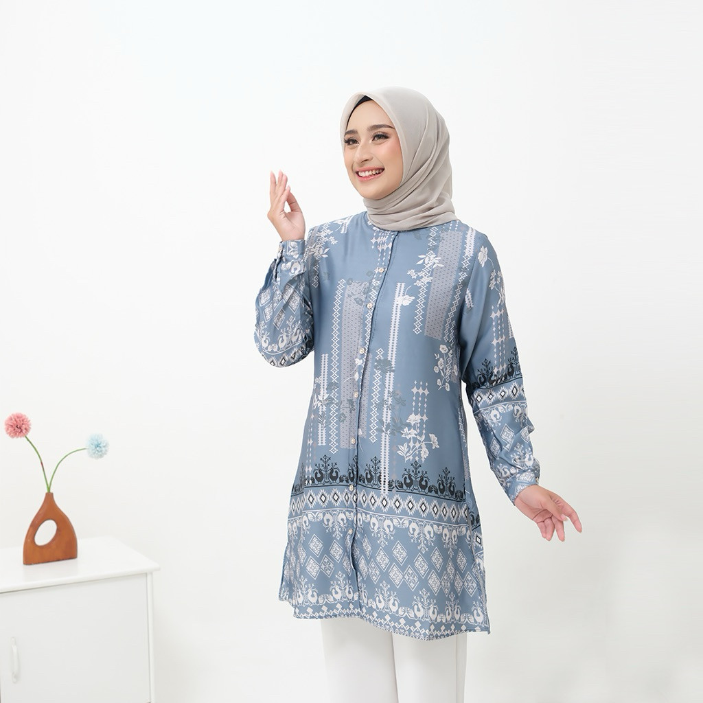 ALUMA TUNIK MOTIF ARABIAN SILK TUNIK BASIC SIMPLE