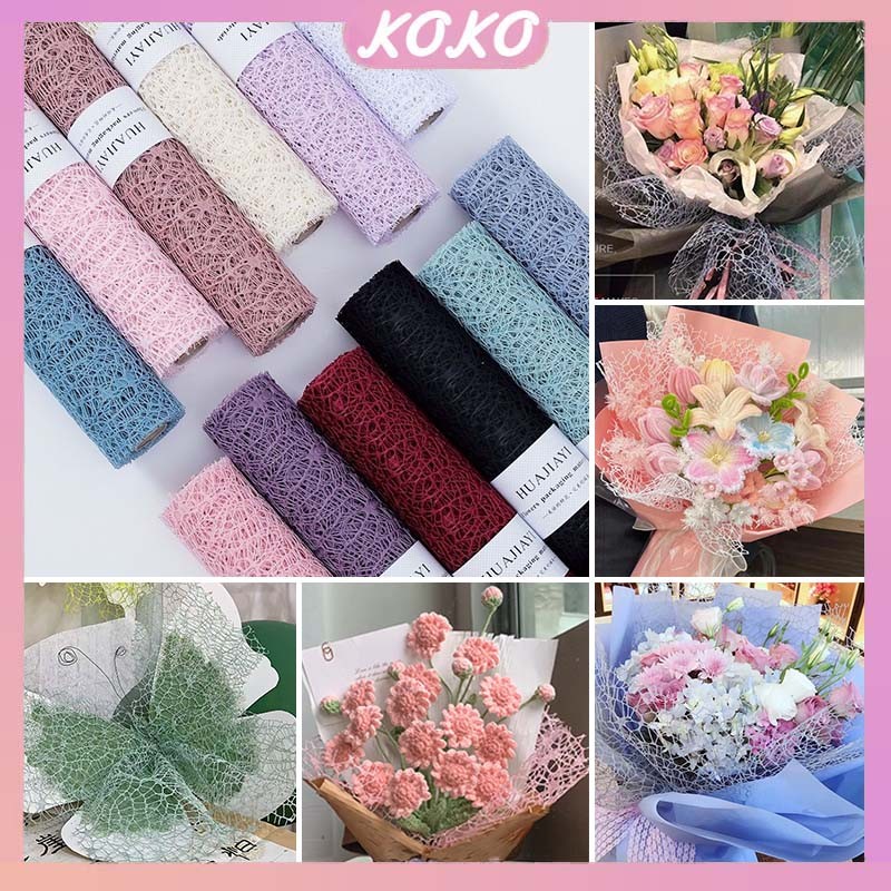 

【50CM×4.5M】Korean Jacquard Net / Flower Mesh Korean Spider Net Kertas Buket Bunga FloristFlower Wrapping Buket Bouquet Mesh Circle Bunga Hias Dekorasi Spidermesh Polos