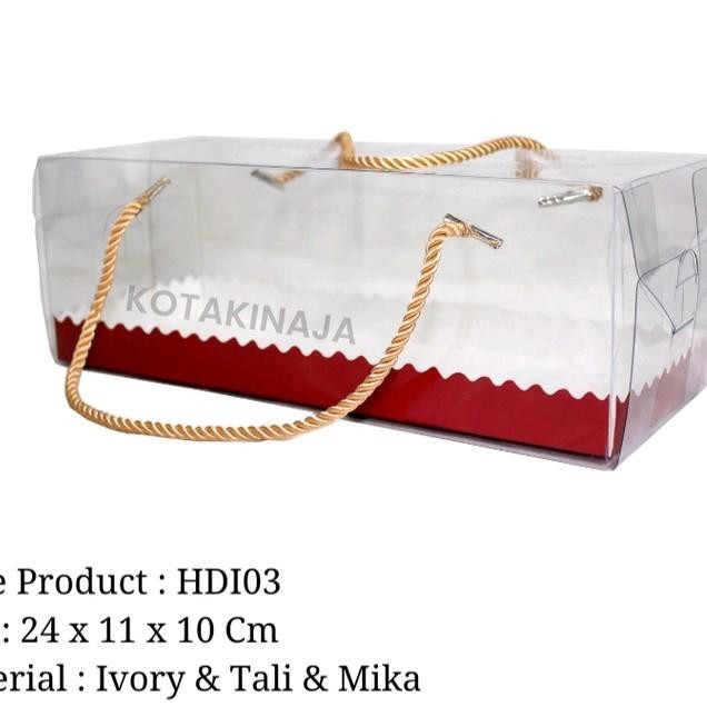 

Box Mika Transparan / Box mika /Box kue / Box Cake Handle Tali / Box Handle Mika / Box Cake | HDI03 - -, -