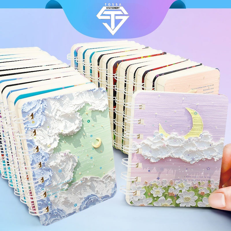 

[READY] Aimilo 50 Lember Notebook A7 Scrapbook Mini Buku Kecil Catatan Notes Kecil