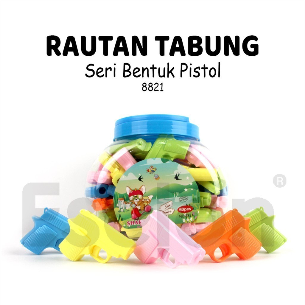 

❤️️1Buah Rautan 1 lubang Mainan Pistol Plastik / Rautan Fancy 8821❤️️