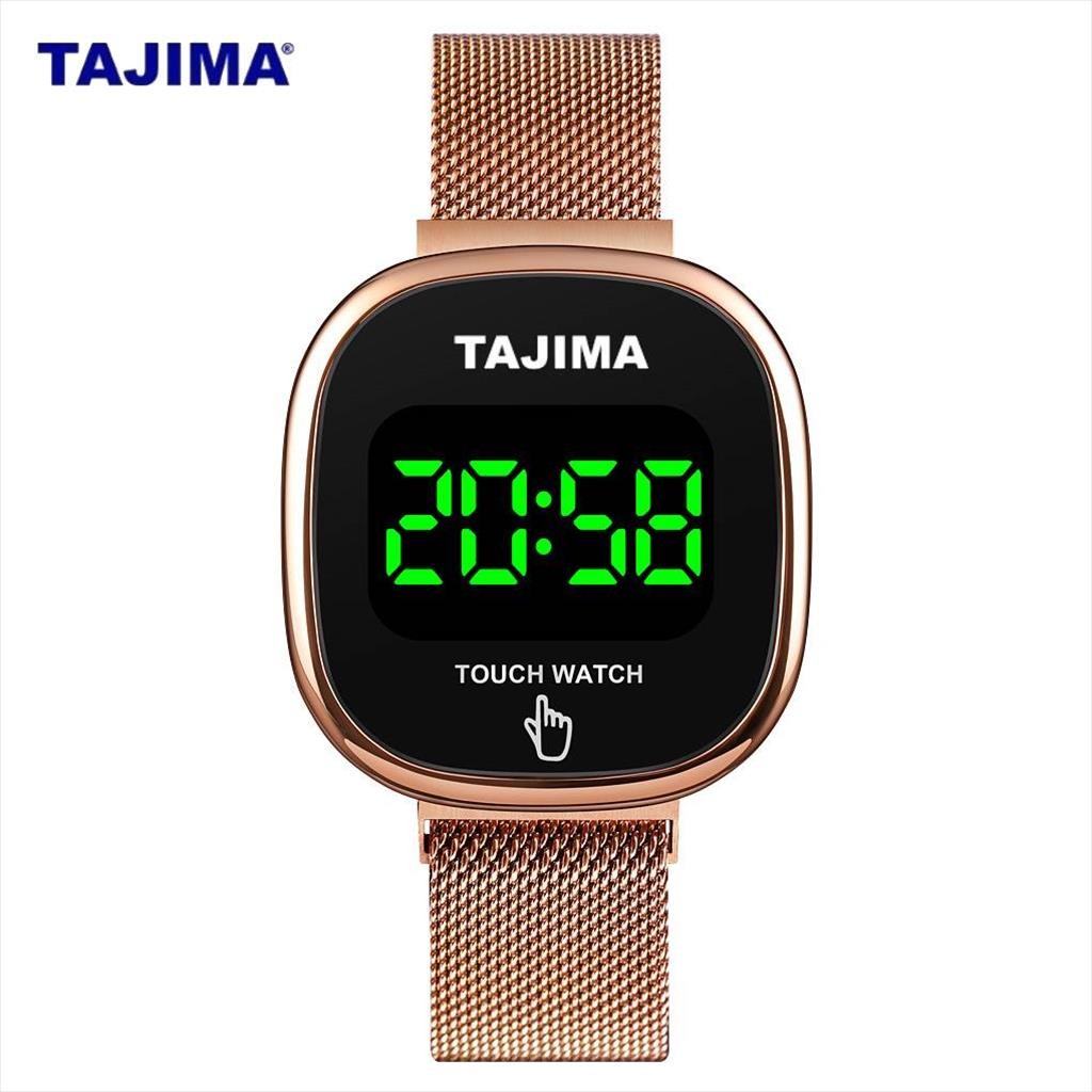 (TAJIMA.ID) Jam Tangan Digital Layar Sentuh Pria Wanita Tajima 9521 Water Resist Original Garansi1 T