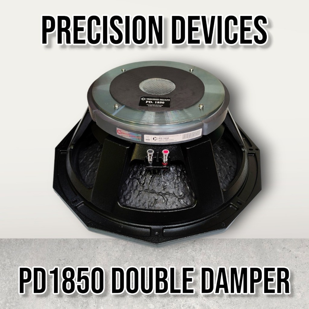 Speaker Komponen Precision Devices PD 1850 PD1850 DOUBLE DAMPER 18 INCH VOICE COIL 5