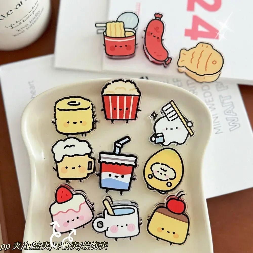 

Cute Cartoon Ornaments Gift Sealing Clip Note Holder Pp Clip Student Cute Small Commodity Ornaments Cute Stationery