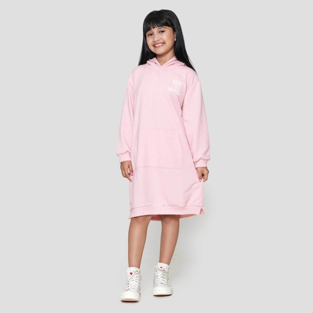 Nevada Hoodie Bordir Midi Dress Anak Perempuan 122800112