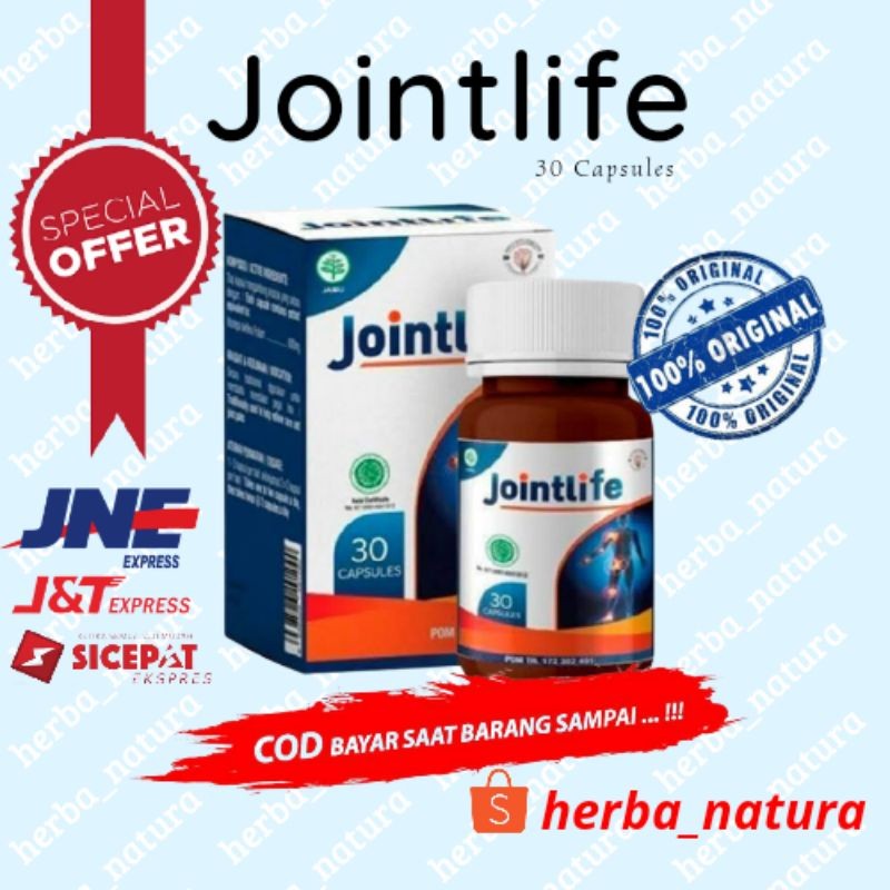 JOINTLIFE ASLI ORIGINAL 100% ASLI OBAT HERBAL ATASI SENDI DAN TULANG JOINT