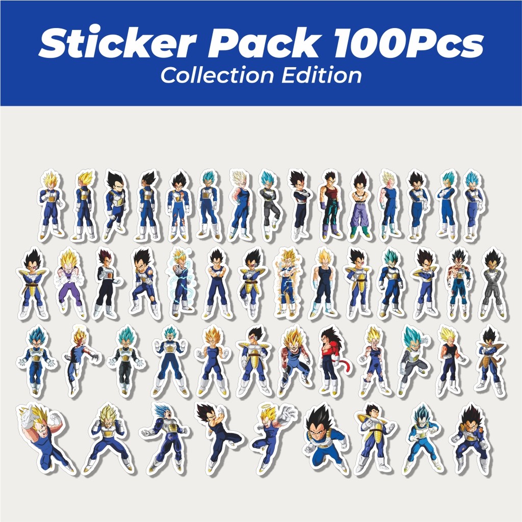 

Hot Stiker Anime Series Dragon Ball Character Prince Vegeta V1 Dekorasi Lucu Kreatif untuk Notebook, Skateboard, H