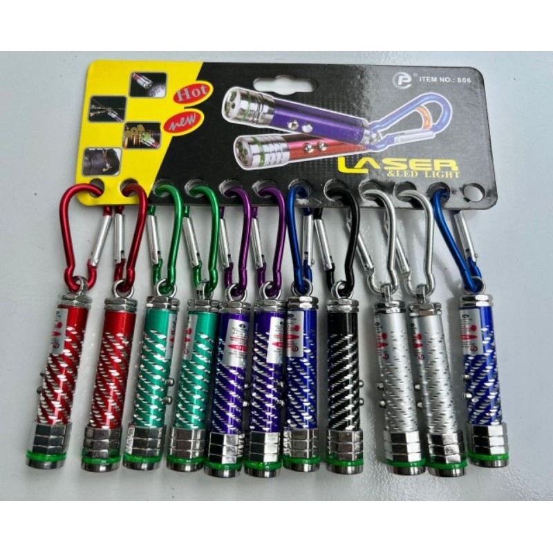 laser ulir besi senter mainan nyala led 12 pcs laser besi terlaris