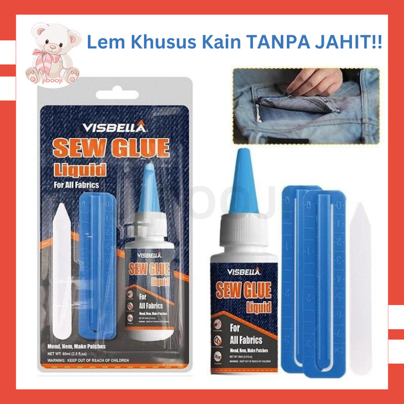 Sew Glue Lem Kain Jahit Tanpa Mesin – Kuat, Praktis & Cepat Kering TERLARIS