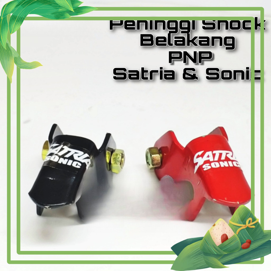 Peninggi Shock Belakang Satria FU 150 & Sonic 150 - Monoshock Extender + Bonus Baut & Mur
