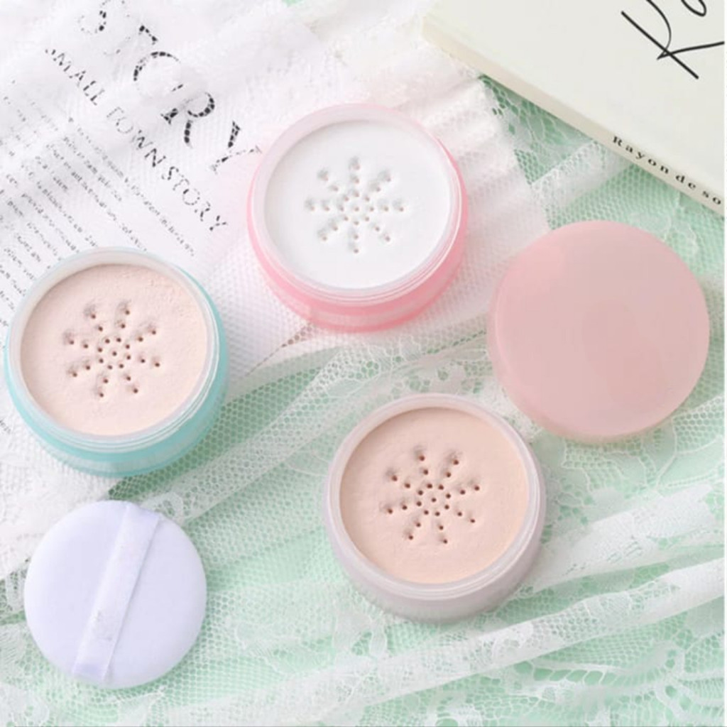 Loose Powder Bedak Wajah Natural Make Up Tahan Lama / Bedak Pengantin Tahan Lama Anti Luntur